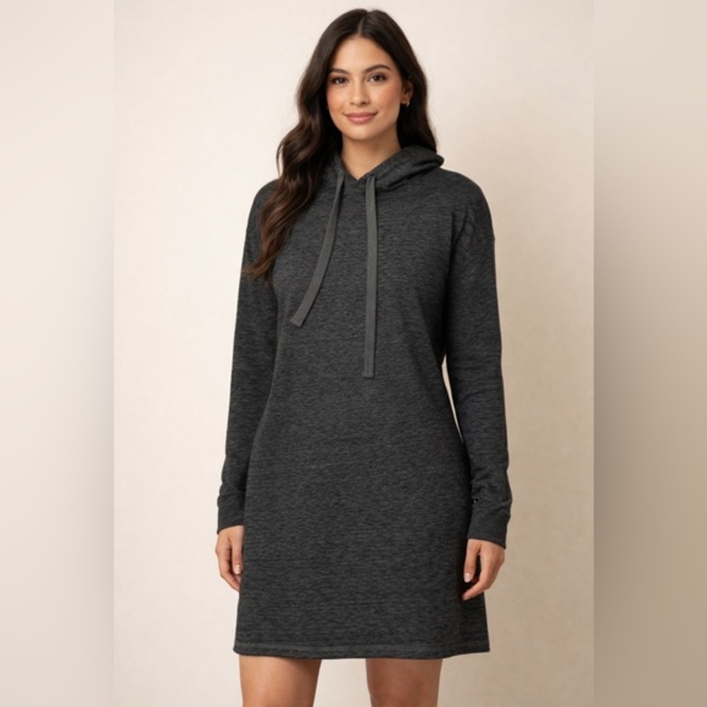 Planet Gold Charcoal Knit lightweight sweatshirt, dress